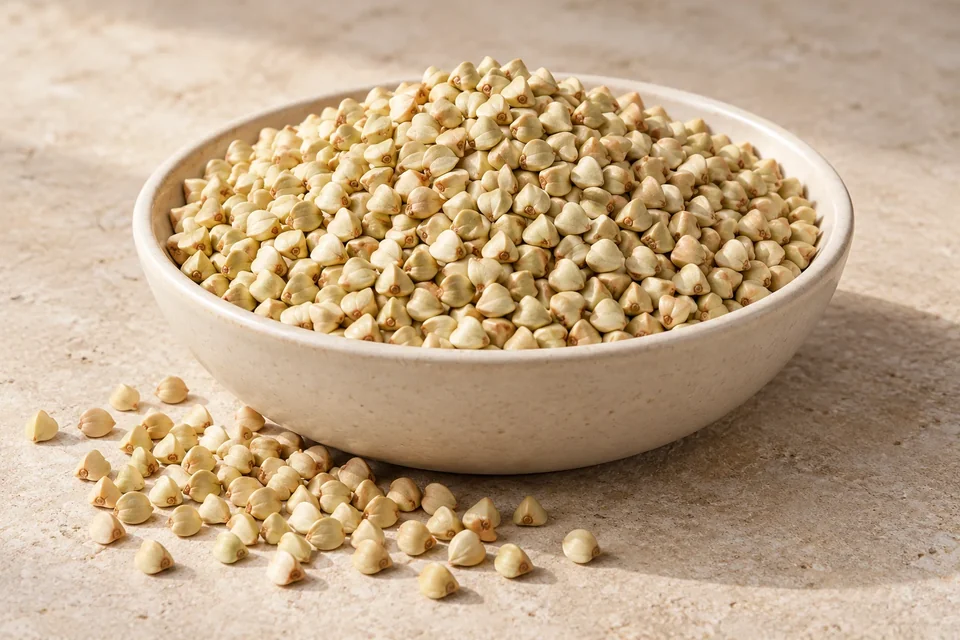Buckwheat groats — AI-generated material illustration